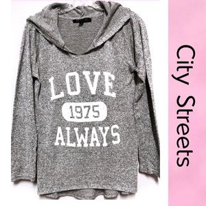 Love HoodieCITY STREETS Love Always Hoodie Top